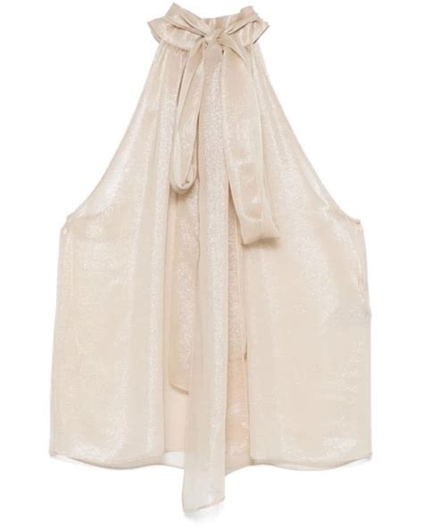 Tom Ford Pussy Bow Collar Blouse In White Lyst