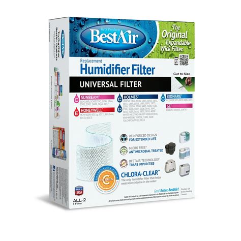 Bestair All 2 Universal Humidifier Replacement Wick Filter For Holmes Models 7 75 X 10 5 X 3 1