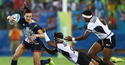 Great Britain Fiji Team Gb Women Reach Olympic Rugby Sevens Semi