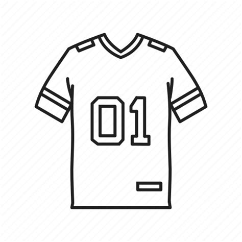 Template Football Jersey Outline