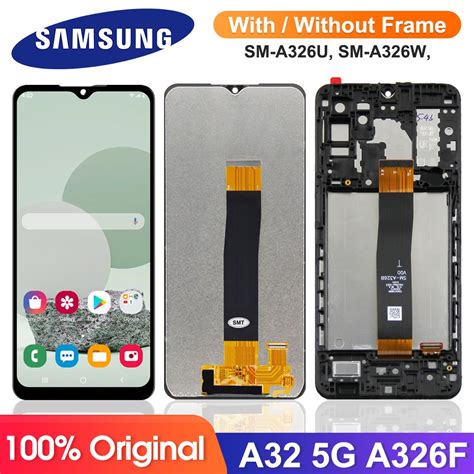 Original Samsung Galaxy A32 5G A326 A326B A326U LCD With Frame Display