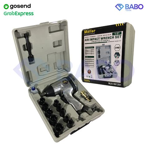 Jual MOLLAR Air Impact Wrench KIT 1 2 Inch Mesin Buka Baut Angin