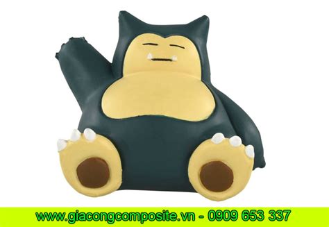 Mô hình snorlax pokemon bằng composite H2000mm