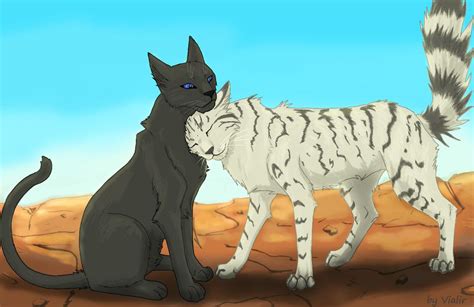 Crowpaw And Feathertail By Vialir On Deviantart Warrior Cats Art