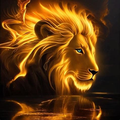 Fire Lion by maxprint | Fire lion, Lion artwork, Lion symbolism