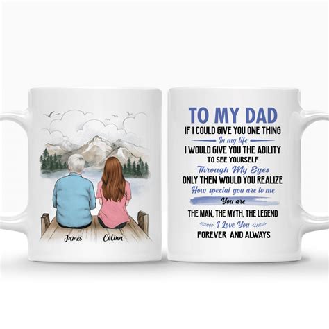 Father And Daughter Customized Mug To My Dad If I Could Give You One