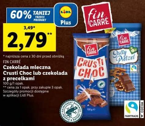 Promocja Czekolada Mleczna Crusti Choc Lub Czekolada Z Precelkami G