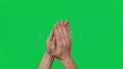 Male Hand Touching Clicking Tapping Sliding And Swiping On Chroma