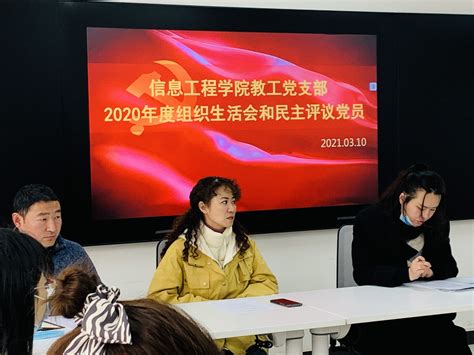 信息工程学院召开2020年度组织生活会和民主评议党员会 郑州旅游职业学院