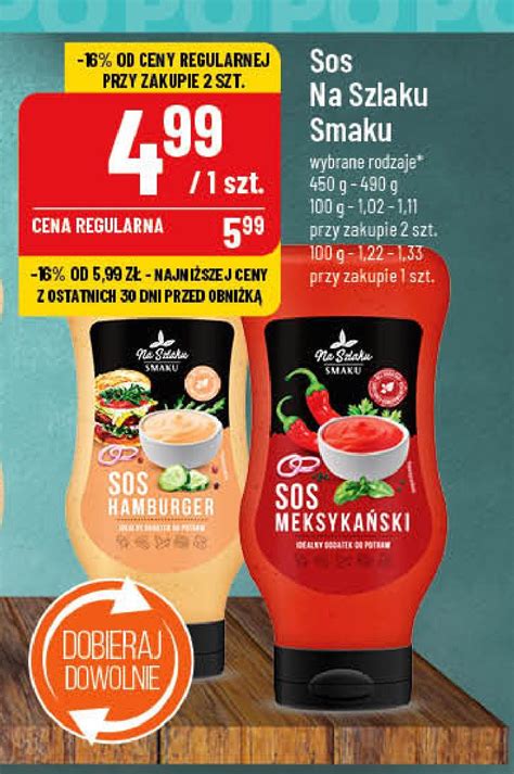 Sos Hamburger Na Szlaku Smaku Cena Promocje Opinie Sklep Blix