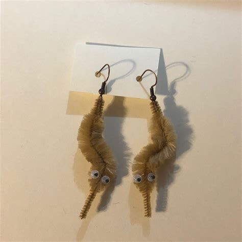 Worm On A String Earrings Etsy