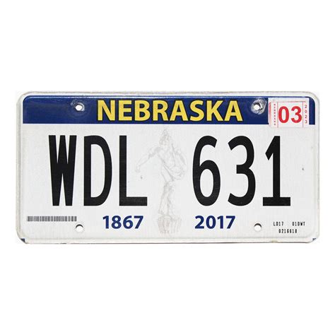 2023 Nebraska #WDL631 | Warehouse Of License Plates