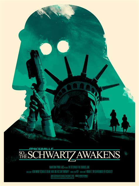 Amusing SPACEBALLS: THE SCHWARTZ AWAKENS Poster Art Series — GeekTyrant