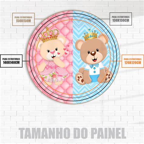 Painel Sublimado Redondo Cm Veste F Cil Ch Revela O Elo