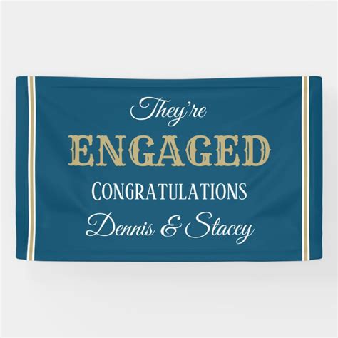 Look!! CUSTOM engagement banner | Zazzle.com