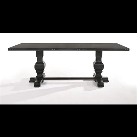 Morland Wood Rectangular Dining Table Vintage Black By Acme