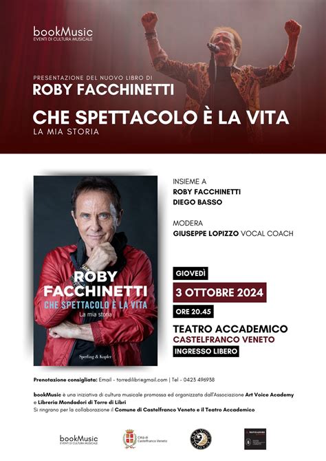 Roby Facchinetti Presenta Che Spettacolo La Vita La Mia Storia