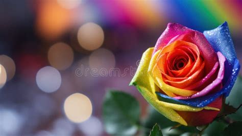 Rainbow Rose Wallpaper Hd Wallpapers, AI Stock Illustration ...