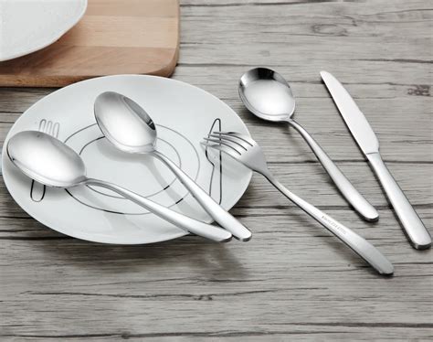 Cutlery Set Stainless Steel Knife Teaspoon Fork Knife 13/0 Dining ...