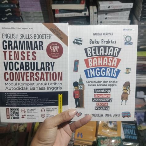 Jual Paket Buku Grammar Tenses Vocabulary Conversation Modul Komplet