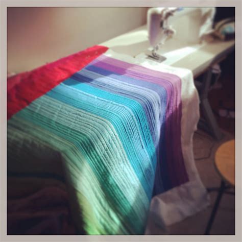 Rainbow Jelly Roll Quilt by Making Rebecca Lynne | Cozy quilts ...