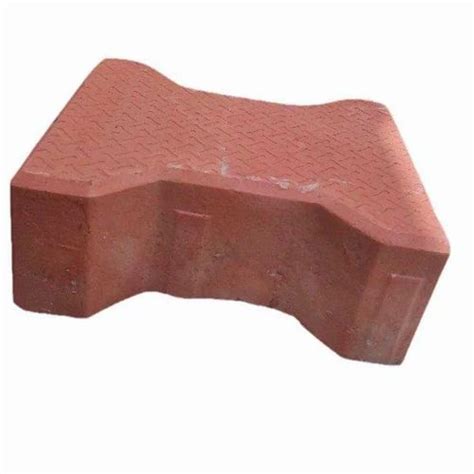 Concrete Red Mm I Shape Interlocking Paver Block For Pavement At Rs