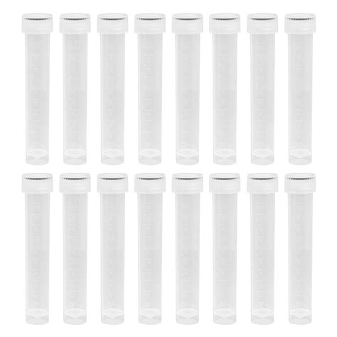 30 Pcs Plastic Test Tubes With Lids Clear Plastic Vials Sample Tubes