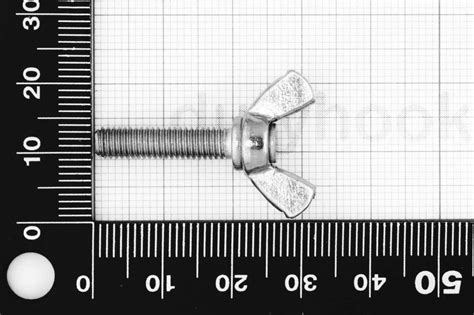 M5x20 Wing Bolt Stainless Steel AISI 316 Marine Grade