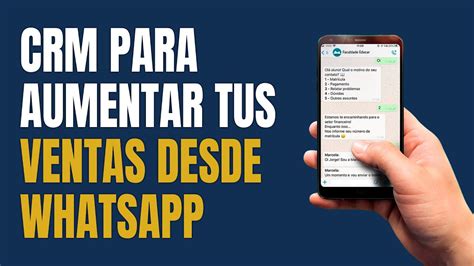 El Mejor Crm Para Equipos De Venta En Whatsapp Youtube