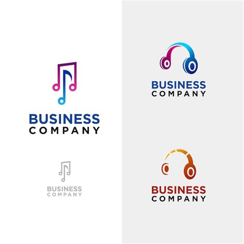 Premium Vector | Set of music logo vector, music logo inspiration