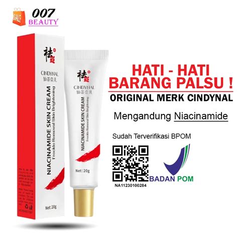 Jual Bpom Cindynal Niacinamide Skin Cream Salep Pemutih Efektif