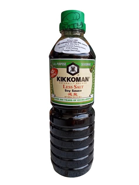 Kikkoman Mild Soy Sauce Less Salt 600ml