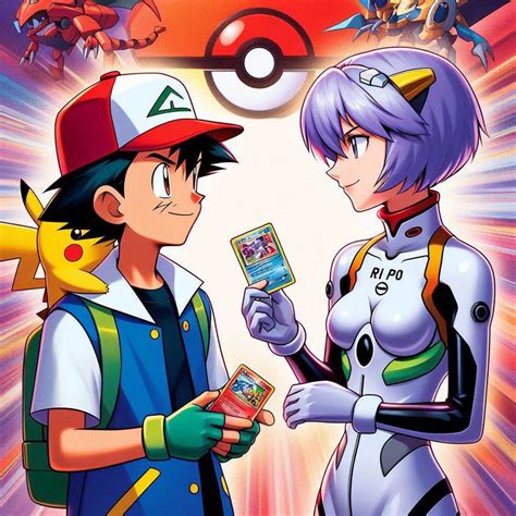 Ash Ketchum And Rei Ayanami By Amtboyce On Deviantart