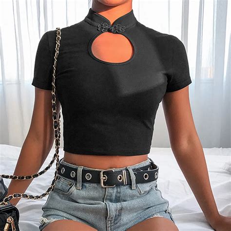 Темная система, винтажная Модная женская сексуальная однотонная ...