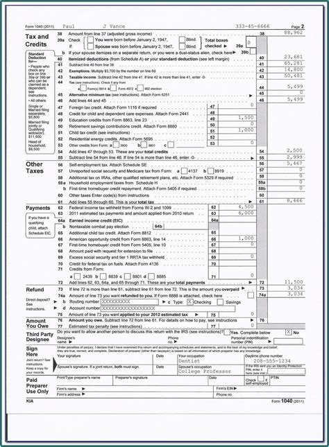 Printable Form 1040ez - Printable Forms Free Online