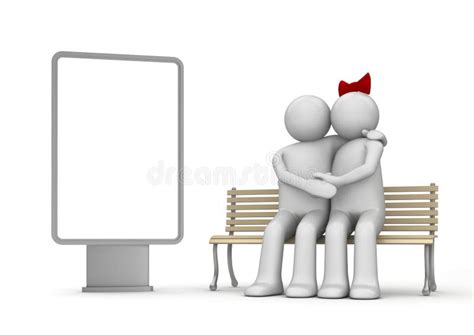 Kissing Couple Bench Stock Illustrations 164 Kissing Couple Bench