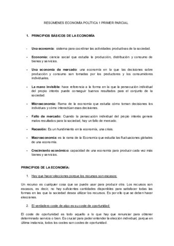 Economia Politica Er Parcial Pdf