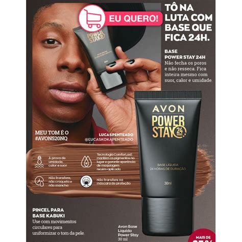 Base Líquida Avon Power Stay 30 ml Shopee Brasil