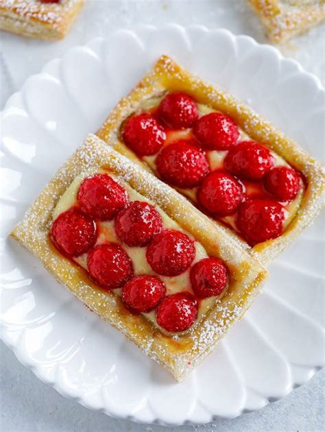 Raspberry Puff Pastry Tart 2 Ways Cookin With Mima Recipe Puff