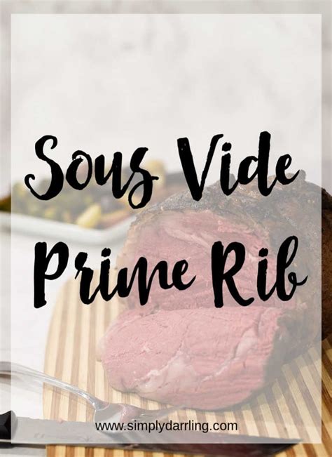 Sous Vide Prime Rib Roast Recipe