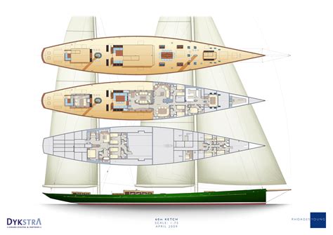 General arrangement of Sailing yacht Hetairos (ex project Panamax ...