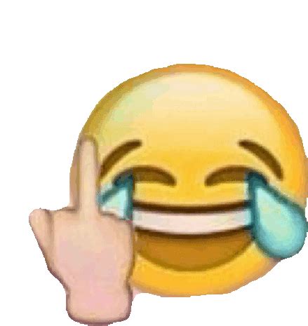 Laugh Emoji Middle Finger Sticker Laugh Emoji Middle Finger Fuck Off