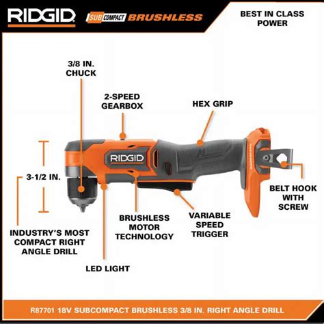 Ridgid Subcompact Right Angle Drill Review Tool Box Buzz 43 Off