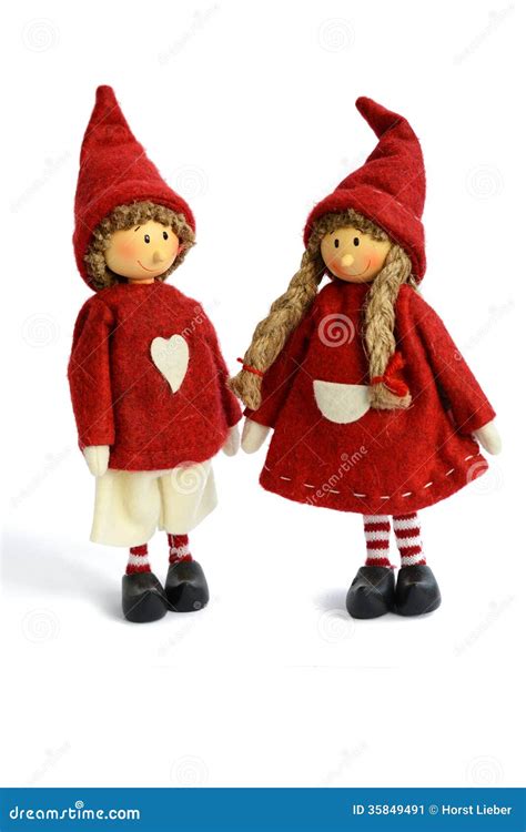 Un lutin de couples image stock. Image du famille, noël - 35849491