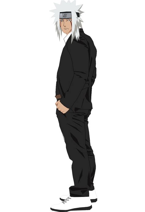 Jiraiya In Black Suit Style Render by RendyLJoex on DeviantArt