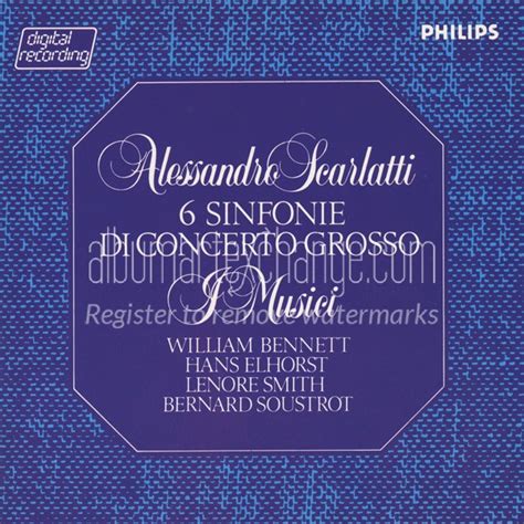 Album Art Exchange Alessandro Scarlatti Sinfonie Di Concerto