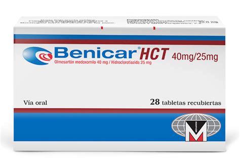 Benicar Hct 40mg25mg Tabletas Via Oral X28