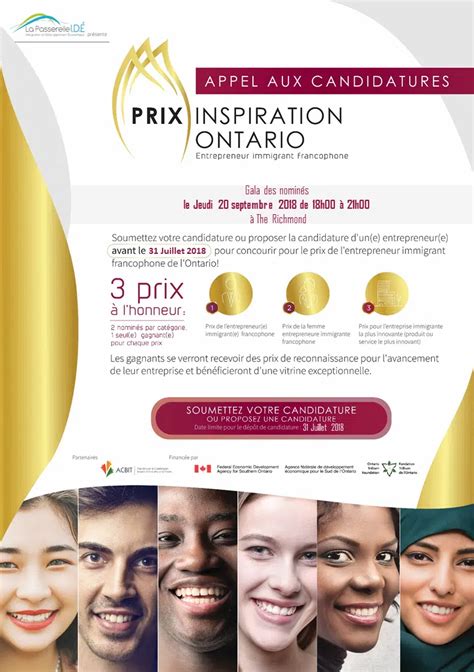 Ouverture Des P Riodes De Candidatures Pour Le Prix Inspiration Ontario