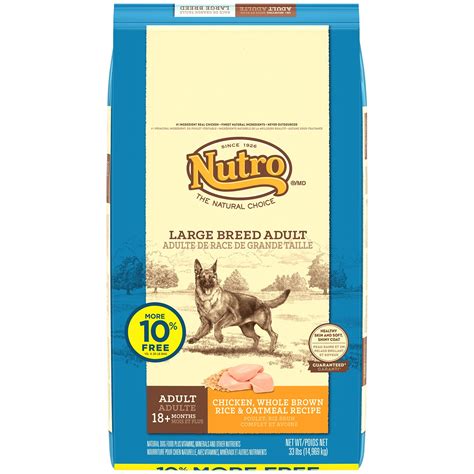 Nutro Chicken Whole Brown Rice And Oatmeal Large Breed Adult Dog Food