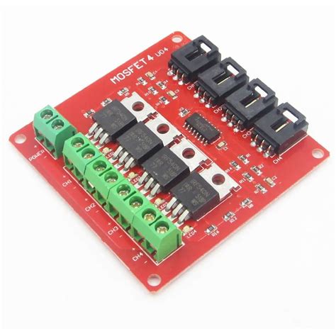 Four Channel Route Mosfet Button Irf V Mosfet Switch Module